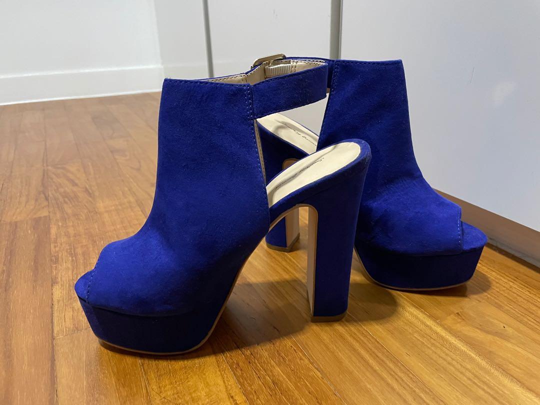 Electric blue ankle boots hot sale
