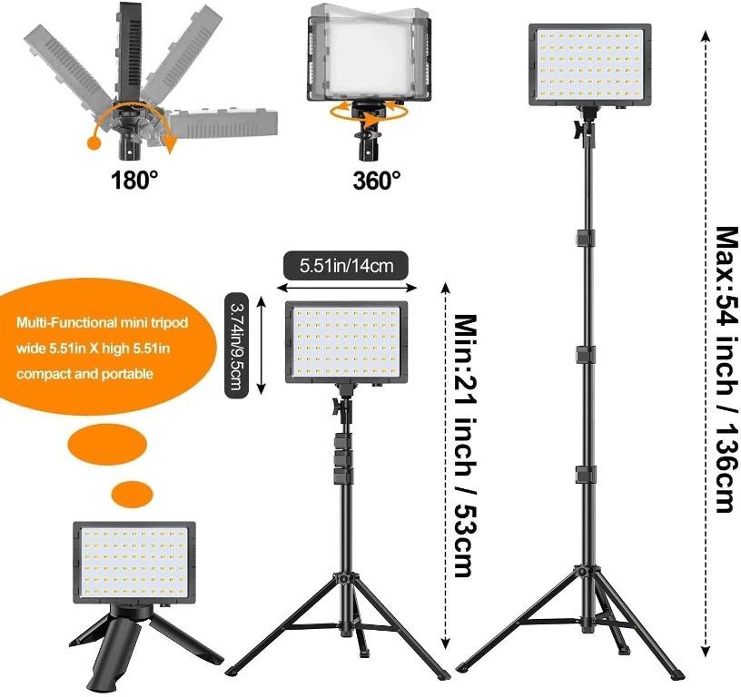 Emart LED Video Light Kit, Photography, Photography Accessories