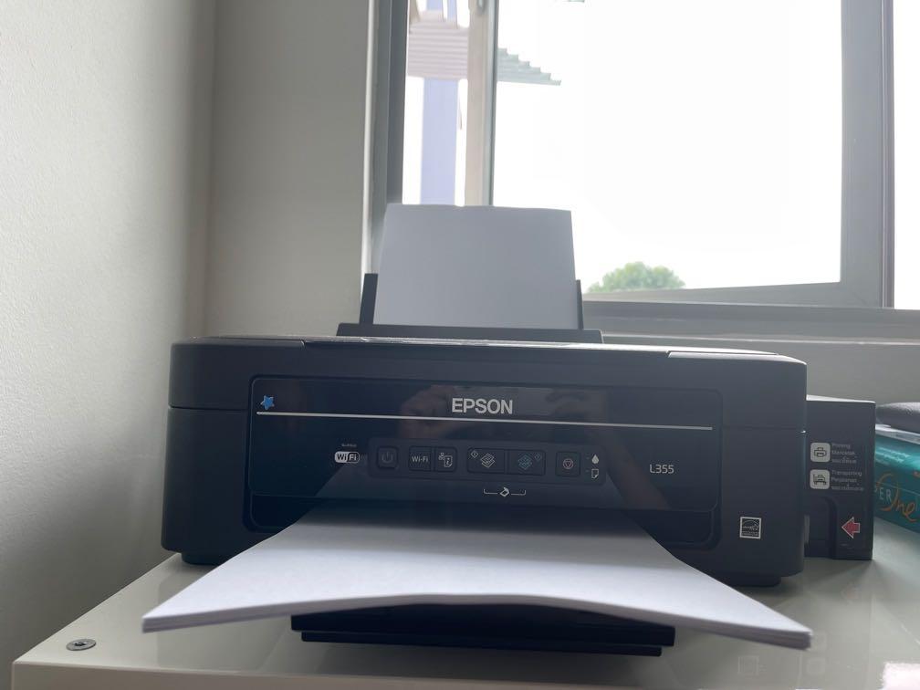 Epson L355 inktank wifi printer, TV \u0026 Home Appliances, TV \u0026 Entertainment,  Entertainment Systems \u0026 Smart Home Devices on Carousell