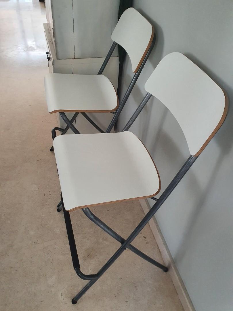 Folding bar stools, Furniture & Home Living, Furniture, Tables & Sets