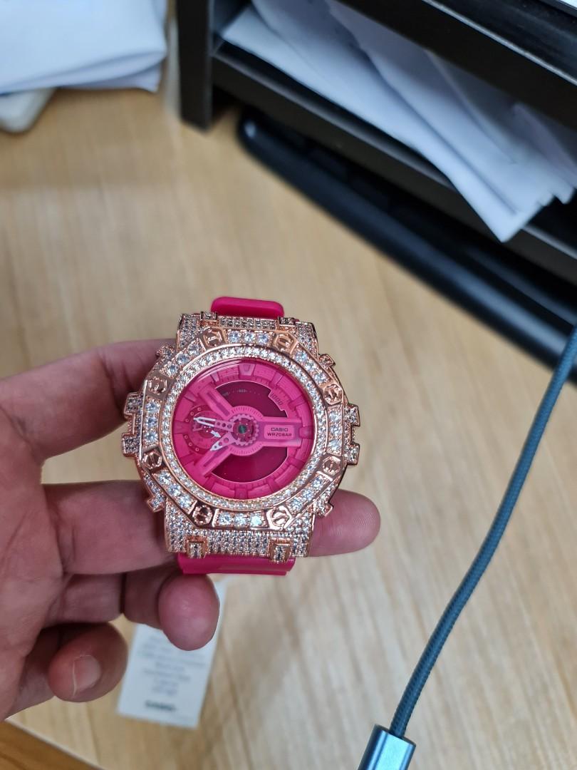 Pink diamond g shock watch outlet
