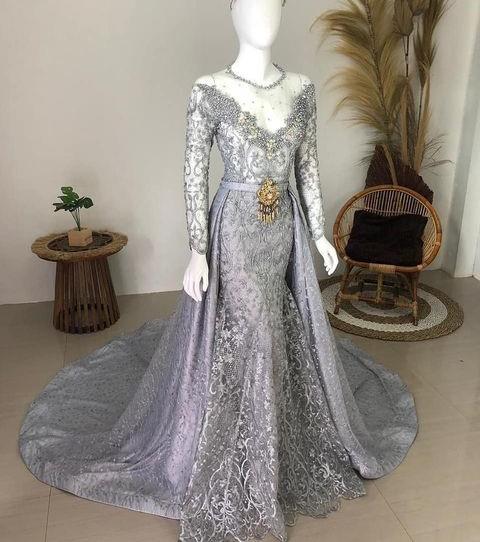 Gaun Pengantin Mewah Fesyen Wanita Pakaian Wanita Lainnya Di Carousell