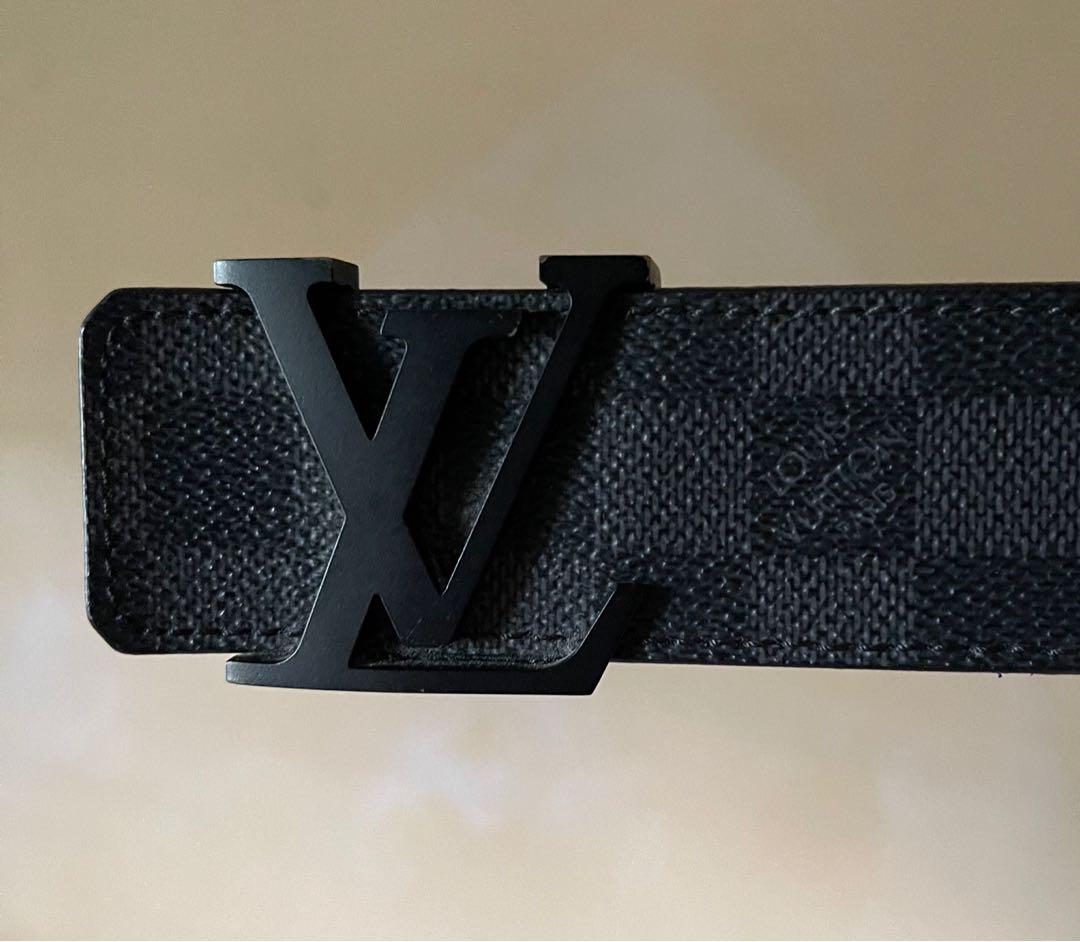 Leather belt Louis Vuitton Khaki size 85 cm in Leather - 31357320