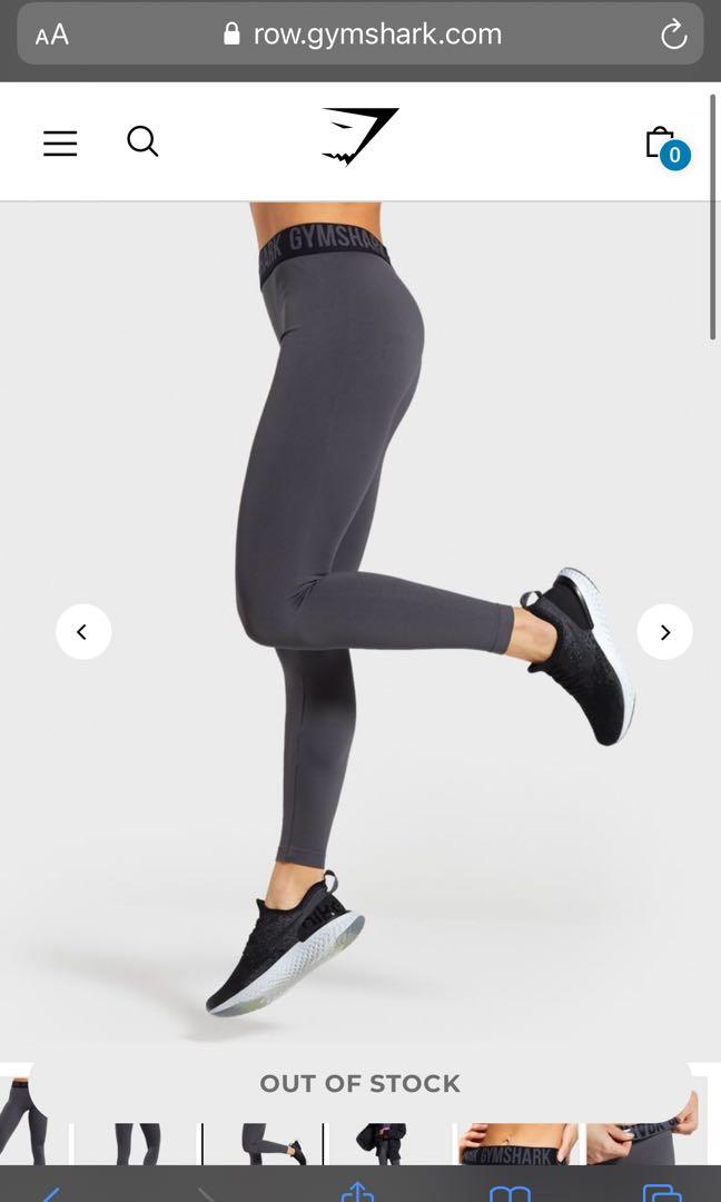 Gymshark Fit Seamless Legging XS- Charcoal/White, Women's Fashion,  Activewear on Carousell