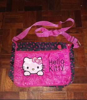 Sanrio Hello Kitty Fullbody With Bear 14" Canvas Pink Grils School Backpack 