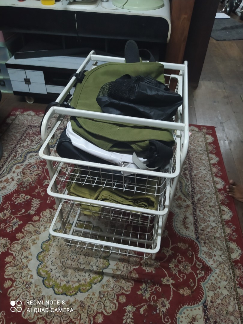 Ikea basket storage drawer unit, TV & Home Appliances, Kitchen