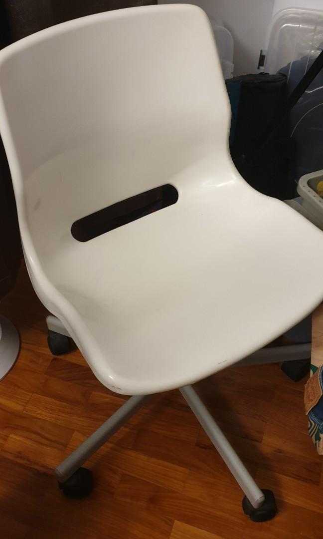 IKEA white chair, Furniture & Home Living, Furniture, Chairs on Carousell