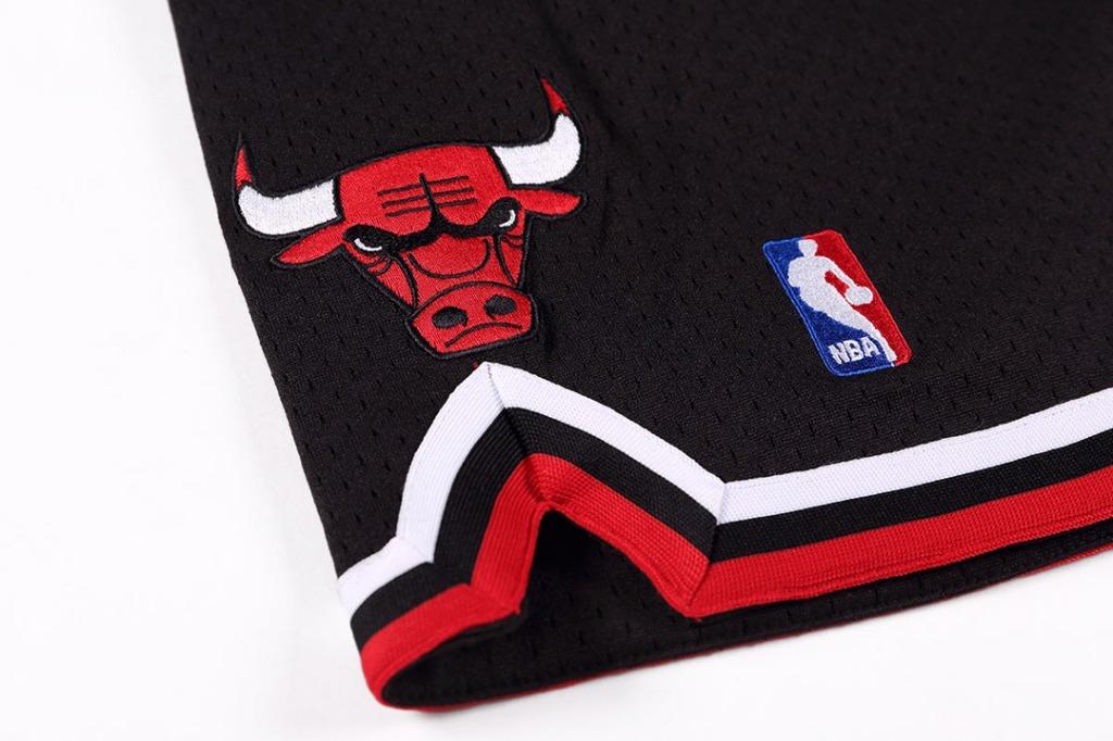 Men's Chicago Bulls Just Don Basketball Shorts Casual Outdoor Pockets Sports Sandbeach Pants Size S-xxl Black XL