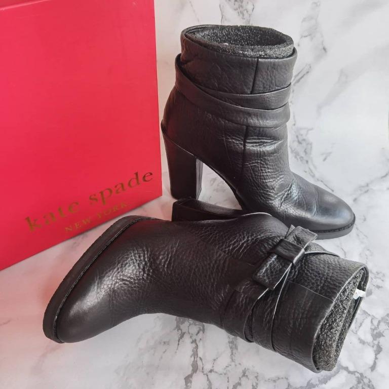 Kate Spade Mannie Bow Short Ankle Boots, Women's Fashion, Footwear, Flats  on Carousell