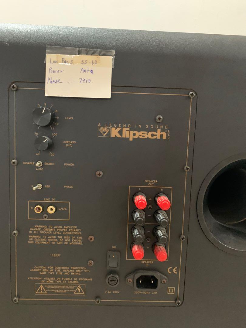 Klipsch KSW 12 Subwoofer, Audio, Other Audio Equipment on Carousell