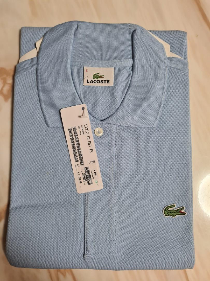 Lacoste 5 for Men light blue, Tops & Sets, Tshirts & Polo Shirts on Carousell