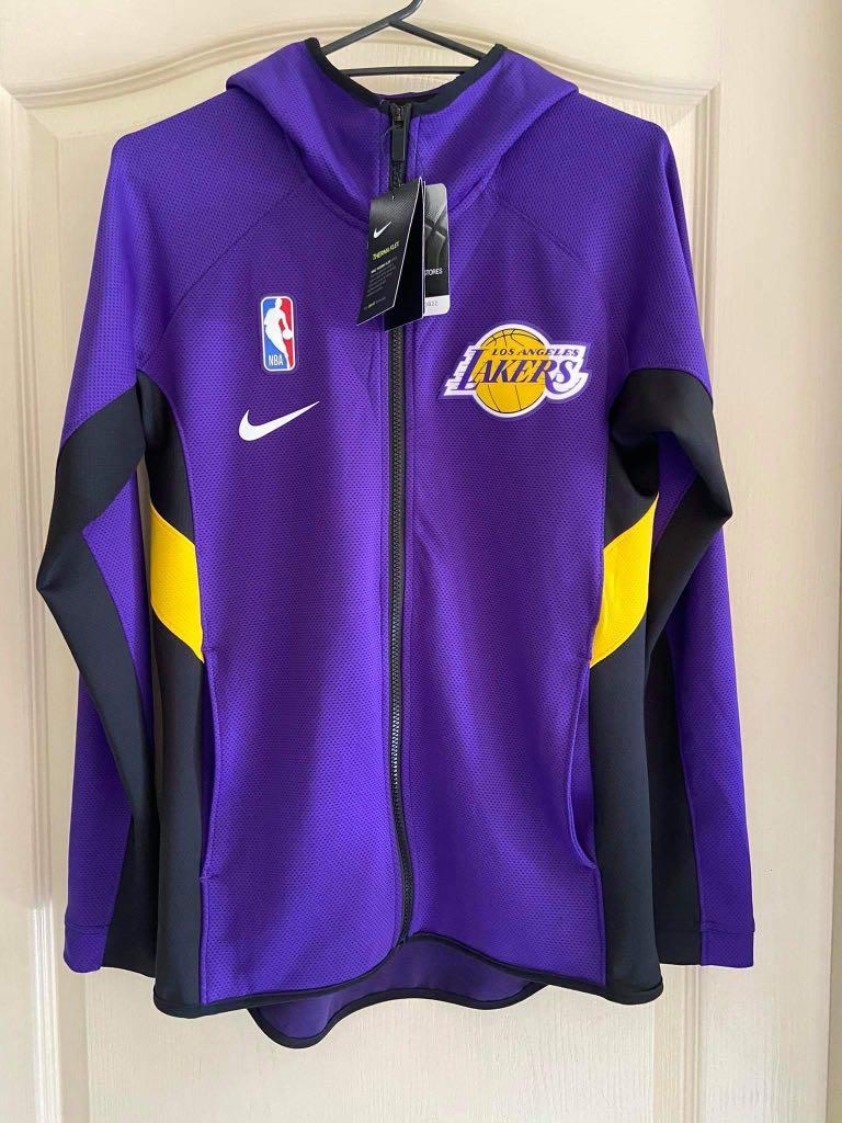 Lakers Nike Warmup Hoodie - Thermaflex, Men's Fashion, Coats, Jackets and  Outerwear on Carousell