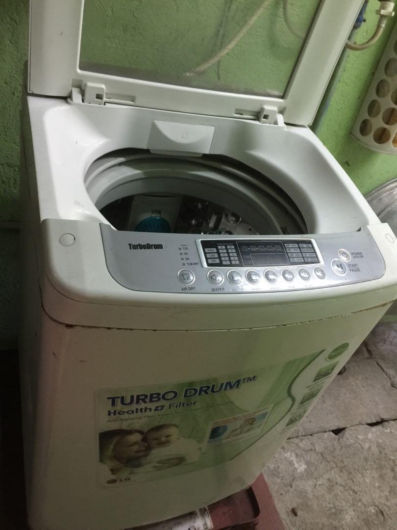 LG TURBO DRUM WASHING MACHINE 10KGS, TV & Home Appliances, Washing