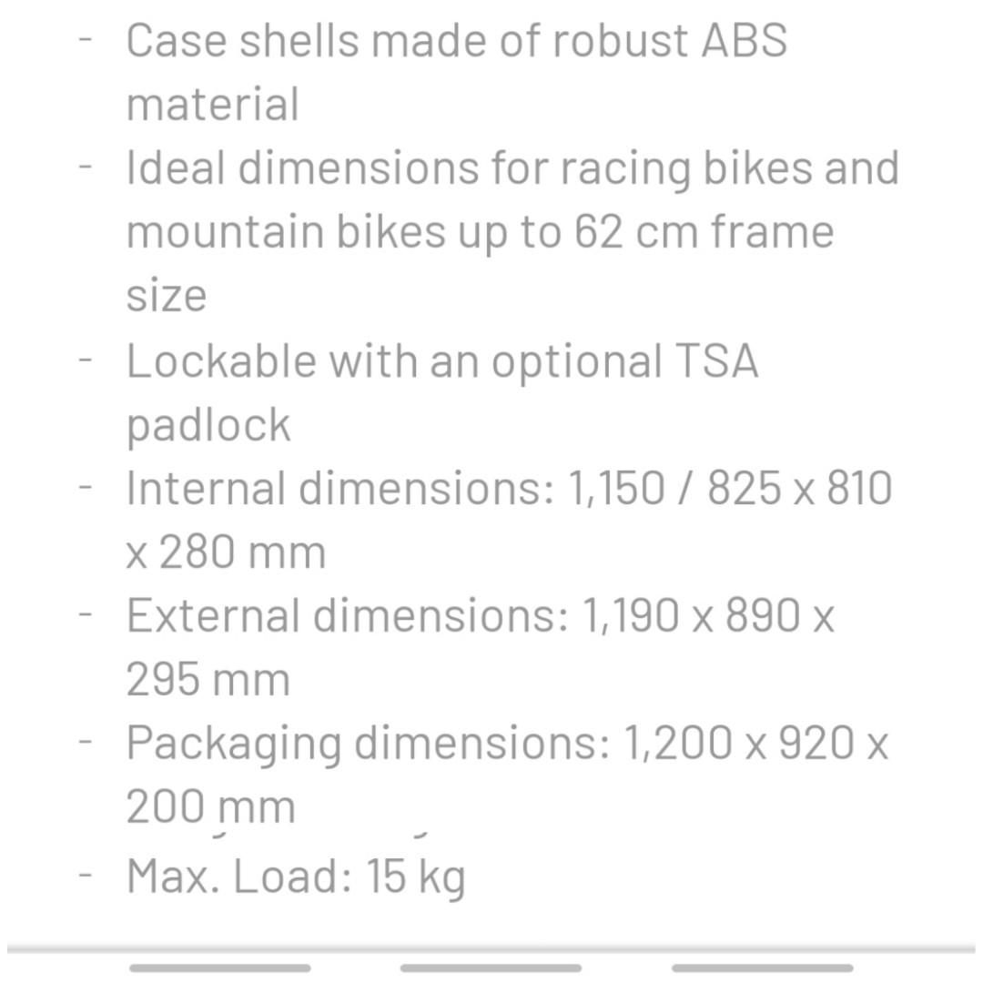 Lightest B&W Racing Bike Flight Case (Translate To Lesser Extra Luggage