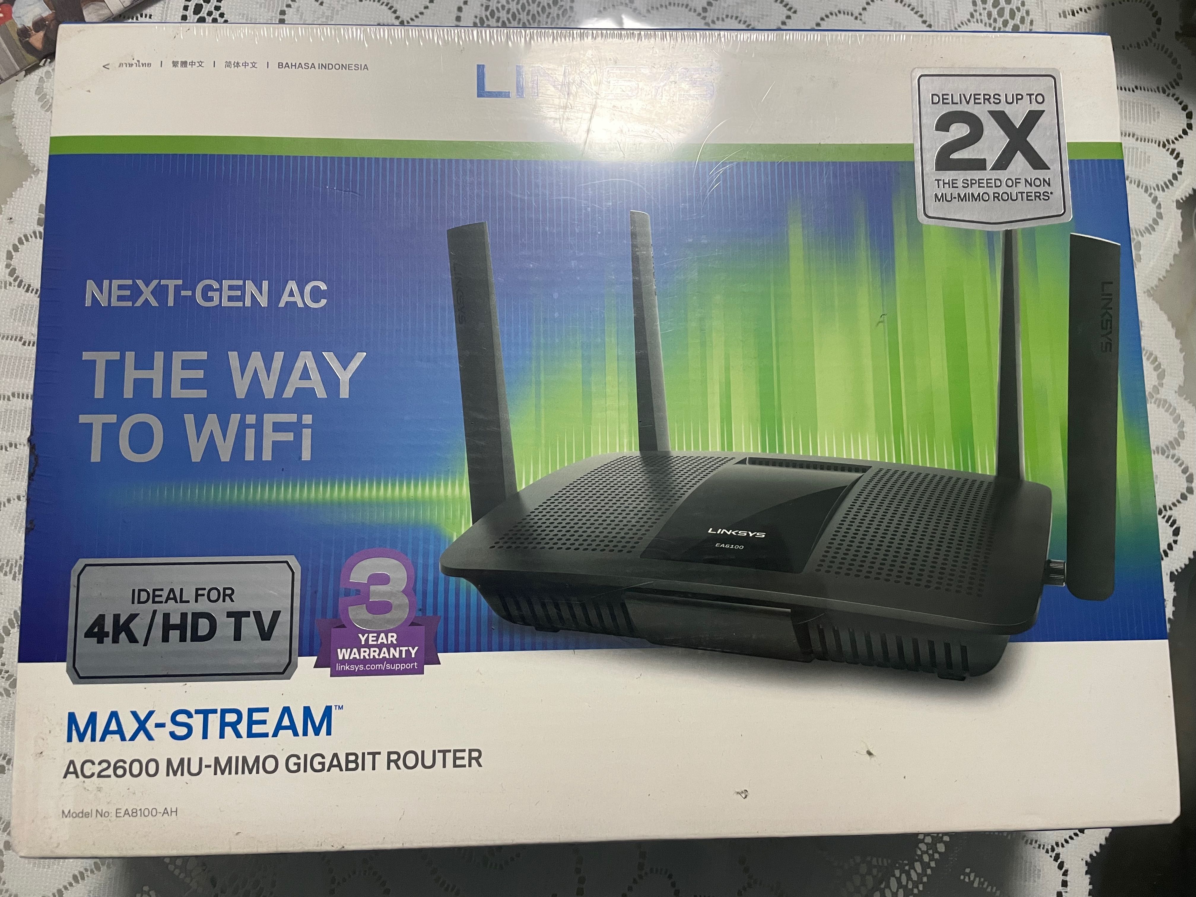 Linksys NextGen AC EA8100 MaxStream Router, Computers & Tech, Parts