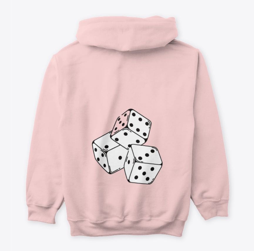 Hoodie light pink clearance