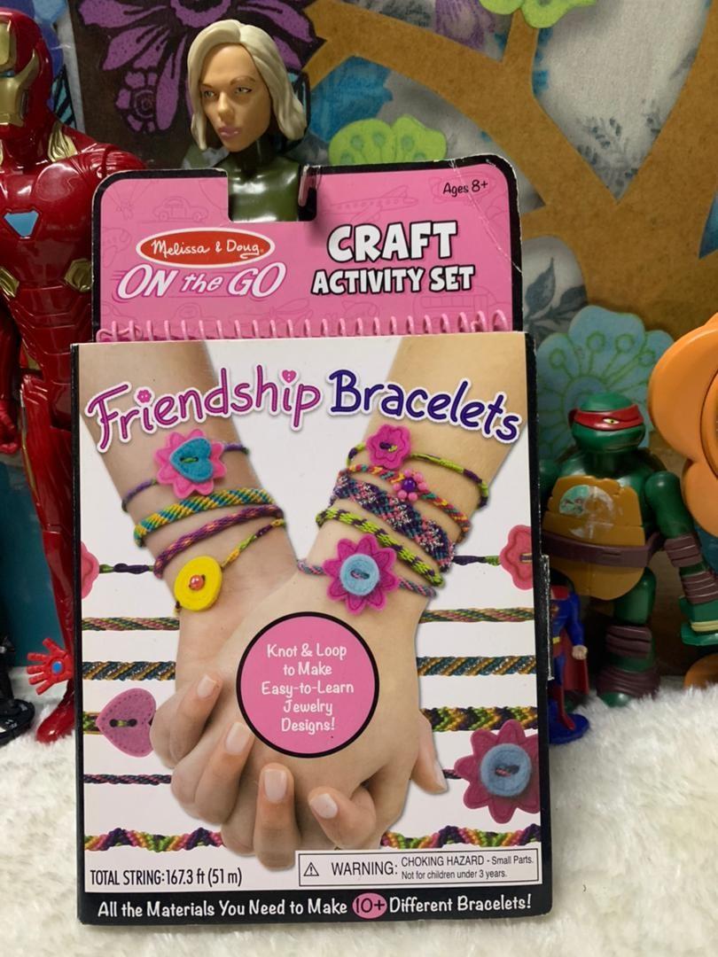 Melissa & Doug Craft Activity Set, Friendship Bracelets, On the Go