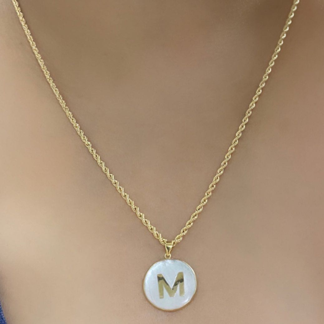 Pearl Initial Pendant with Certificate 
