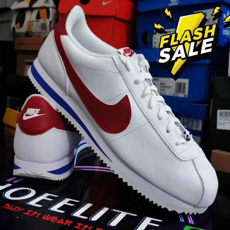 Nike M Cortez Leather Forest Gump (Category: Sneakers) located in Paranaque City. Submitted by shoeeliteph_ (Listing ID 1092792417, Image 1). Description: CLEARANCE SALE Nike M Cortez Leather Forest Gump Men's Size: 11US Condition: Brand New in Box Price: Php 2,000 Only ✔💯 Original / Authentic! Sms/viber: 0977-8052525 IG: shoeeliteph_.