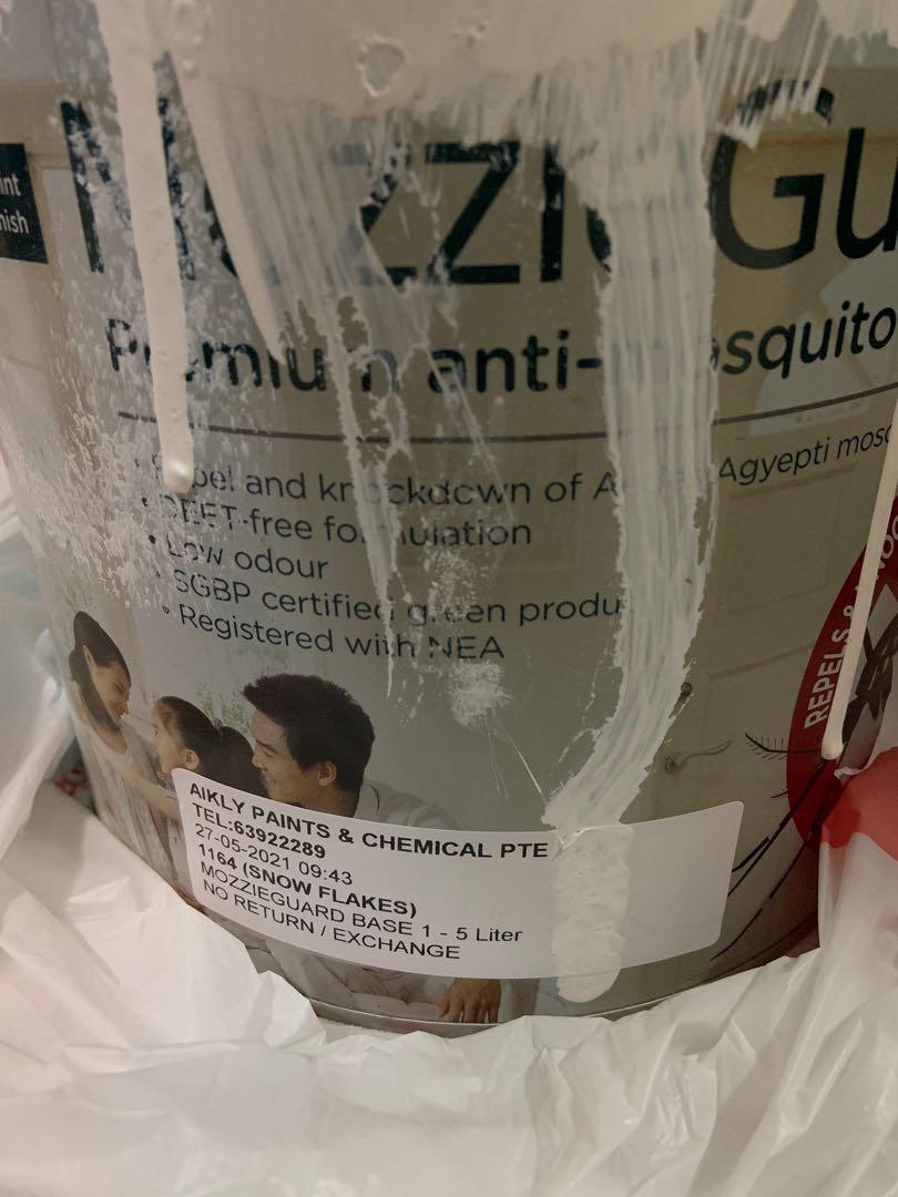 Nippon Paint Mozzieguard 2.5L, Furniture & Home Living, Home Decor, Wall Decor on Carousell