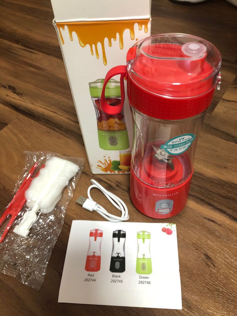 NUTRILITE Portable Juice Blender Red, TV & Home Appliances, Kitchen