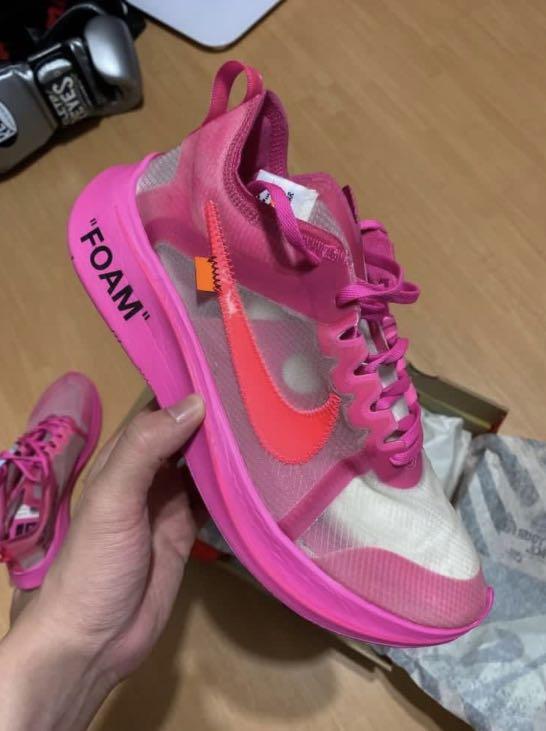 Off white zoom fly pink outfit top