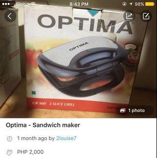 Optima - Sandwich maker