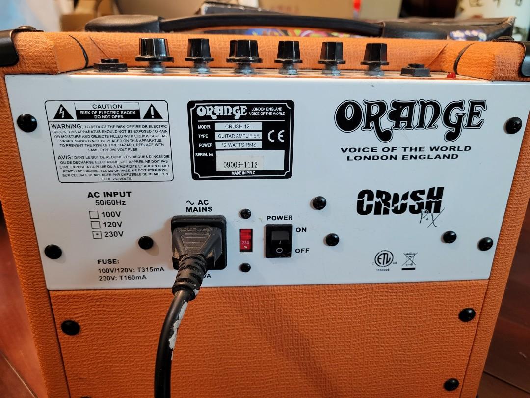 ORANGE Amps Electric Guitar Power Amplifier CR12L (Crush PiX), 興趣及遊戲