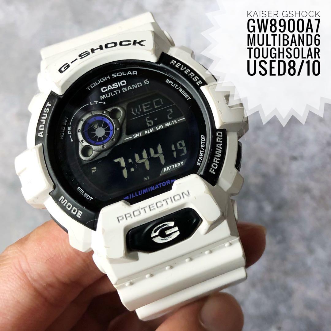 Original Casio G-Shock GW-8900A-7 Multiband 6 Tough Solar, Men's