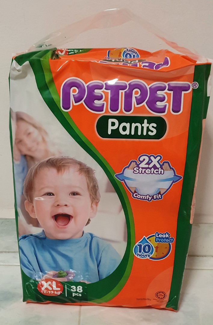 PetPet Disposable Diaper Pants - XL size, Babies & Kids, Bathing ...