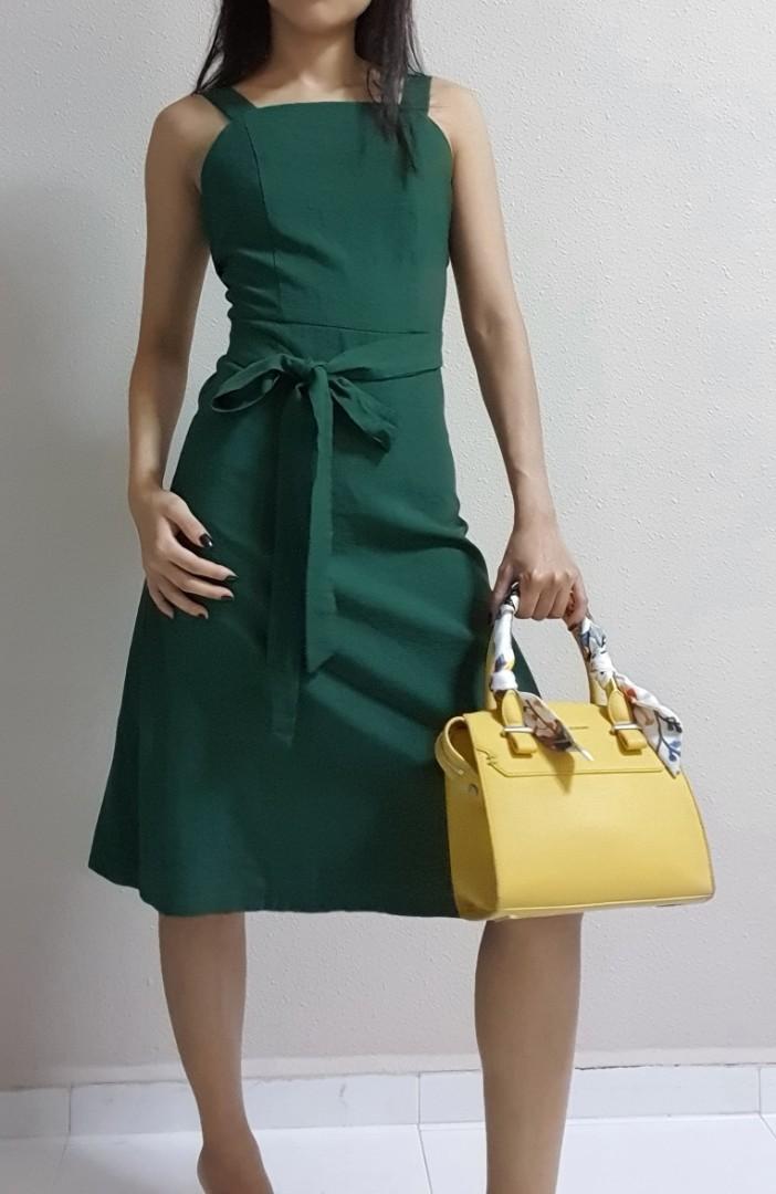 Green dress xs clearance