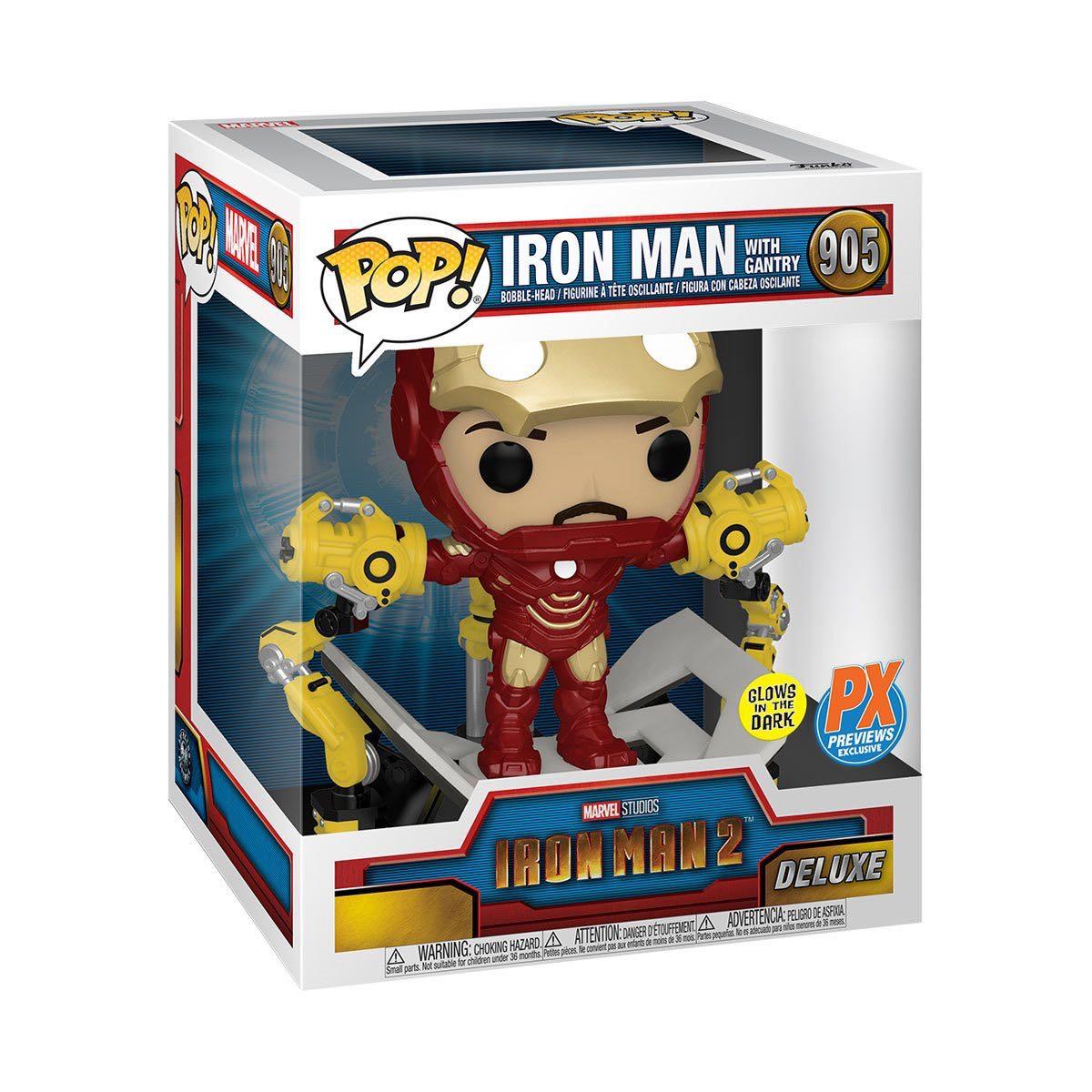 Funko Iron Man 2 MK IV with Gantry Glow-in-the-Dark 6-Inch Deluxe