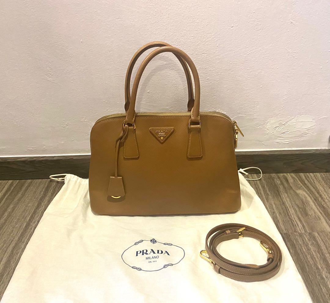 PRADA Nylon and Saffiano leather mini bag, Women's Fashion, Bags & Wallets,  Purses & Pouches on Carousell