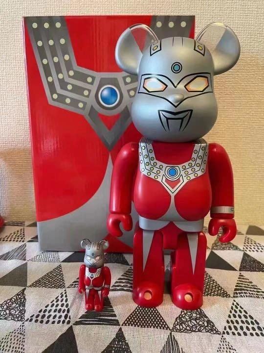 [In Stock] BE@RBRICK x Ultraman Taro 400%+100% set bearbrick