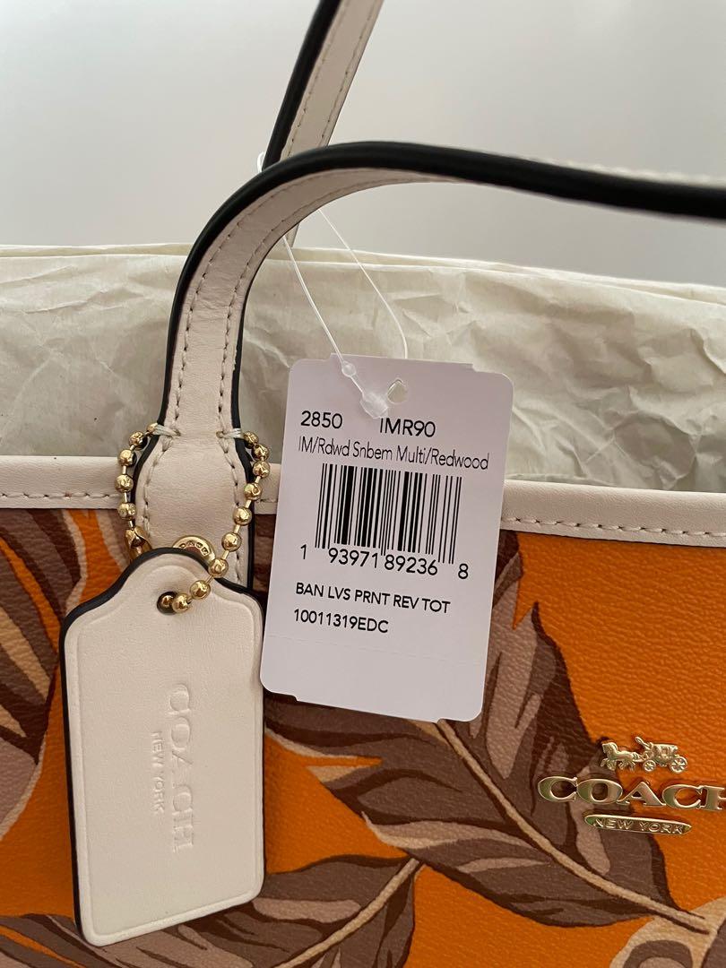 Reversible City Tote with banana leaves print Women s Fashion Bags Wallets Shoulder Bags on Carousell