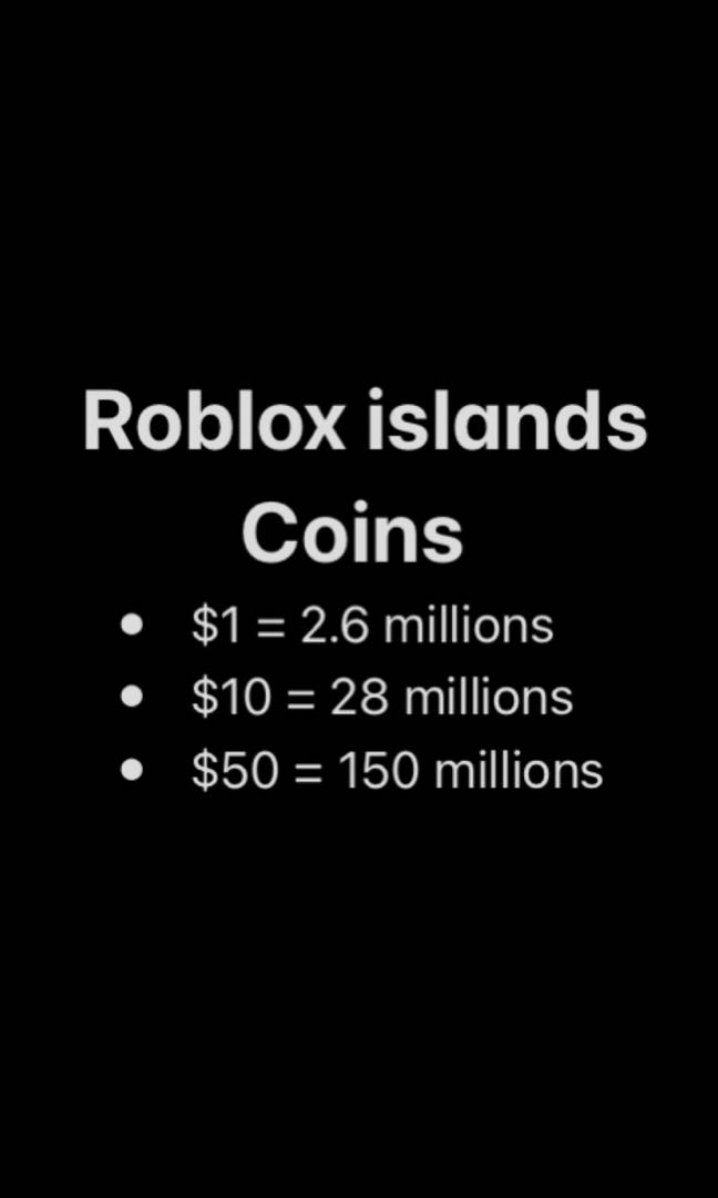 Roblox Islands Coins, Video Gaming, Gaming Accessories, InGame