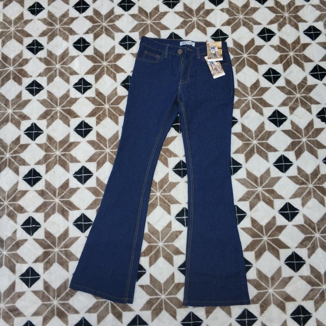 Seluar palazzo jeans top