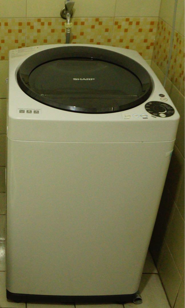 Sharp Fully Automatic 7 5 Kg Washing Machine Tv Home Appliances Washing Machines And Dryers On Carousell