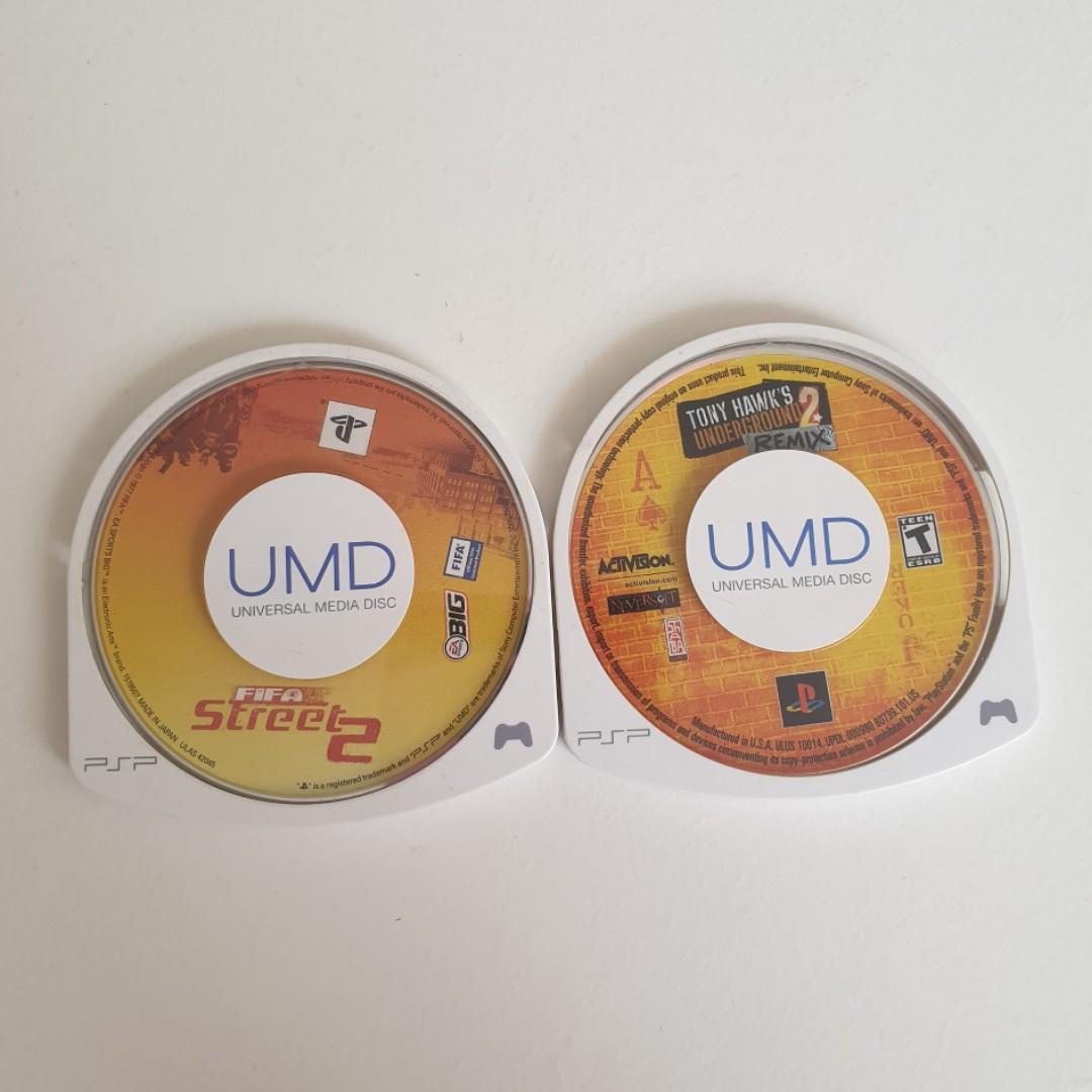 Sony PSP Tony Hawk Underground 2 Remix and FIFA Street 2 UMD Game Only  Pre-Owned Untested Playstation Portable, Video Gaming, Video Games,  PlayStation on Carousell