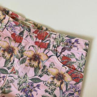 Stradivarius hotpants flower pink