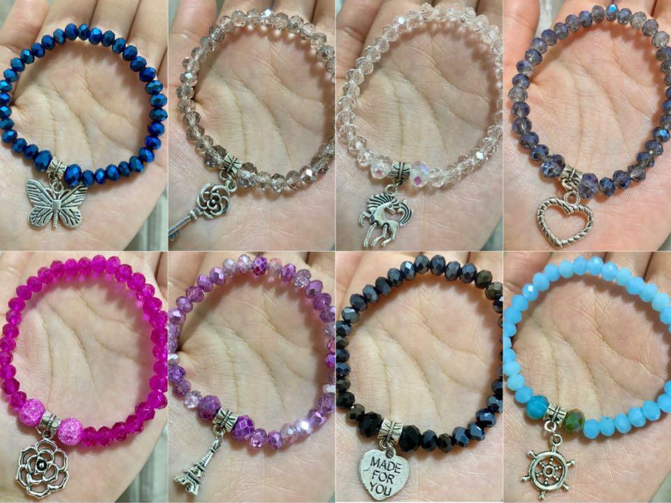 The Alessia Protection Collection of Beaded Bracelets offers a gorgeous  stack of bracelets featuring a mix of 3mm, 4mm, 5mm, and 6/8mm be... |  Instagram