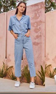 TCL the closet lover randa denim jeans light wash cropped