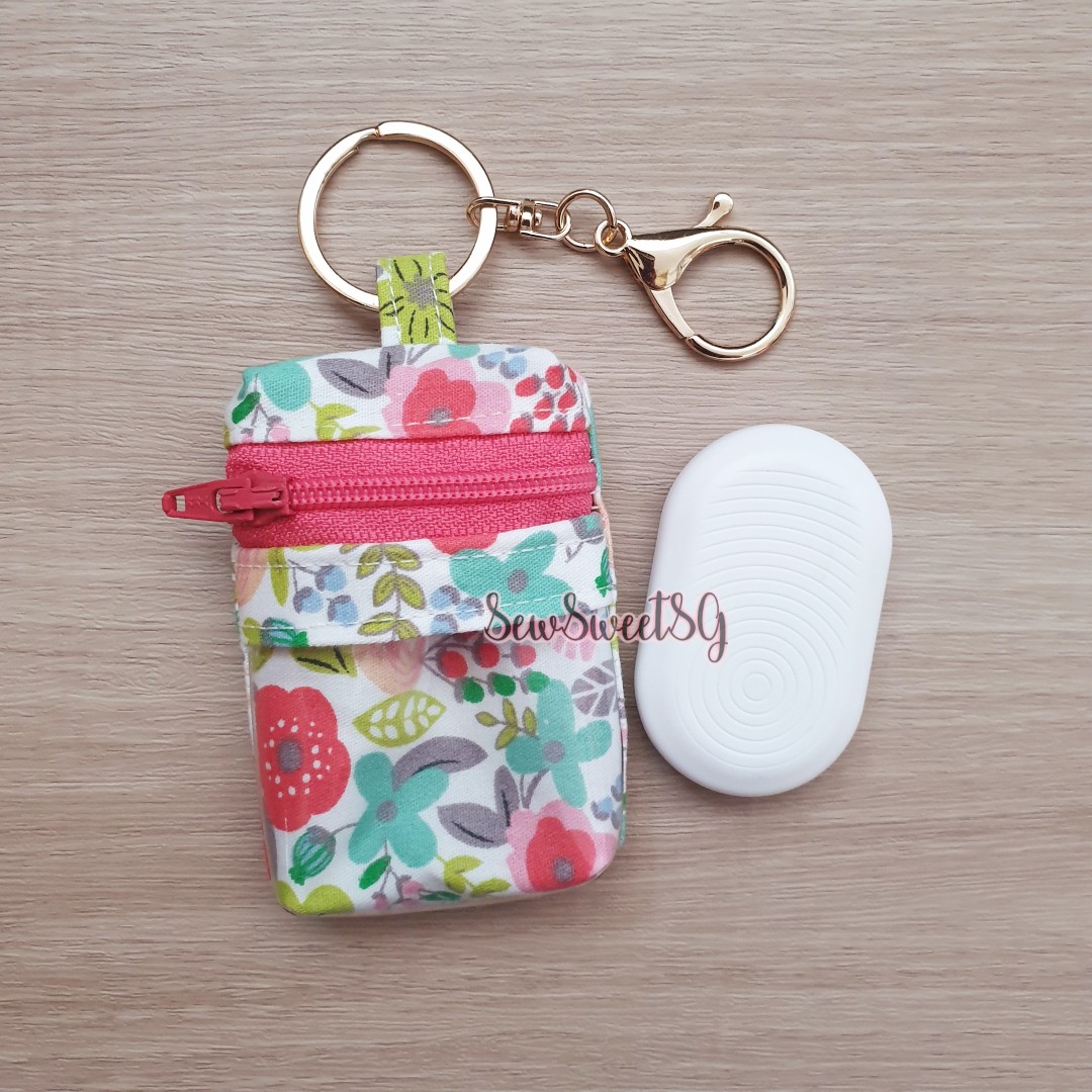 Trace Together Token Pouch (slim) Garden Flowers (tracetogether token