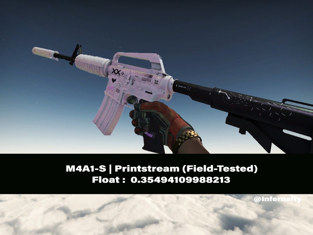 M4A1S Printstream FT CSGO SKINS KNIVES, Video Gaming, Gaming