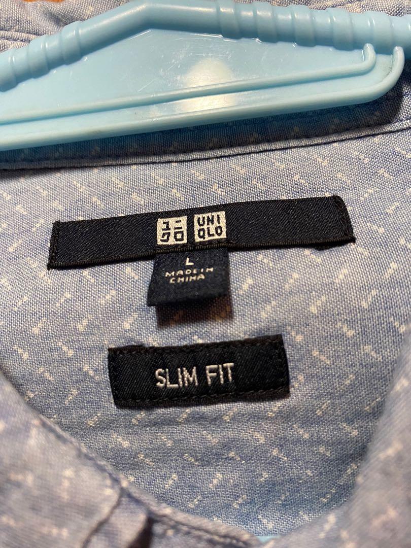 Uni Qlo slim fit long sleeve (Category: Tshirts & Polo Shirts ) located in Quezon City. Submitted by ec_rummage (Listing ID 1092723896, Image 3). Description: Original Uni Qlo long sleeve slim fit Size: Large Good condition Bought @ boutique .