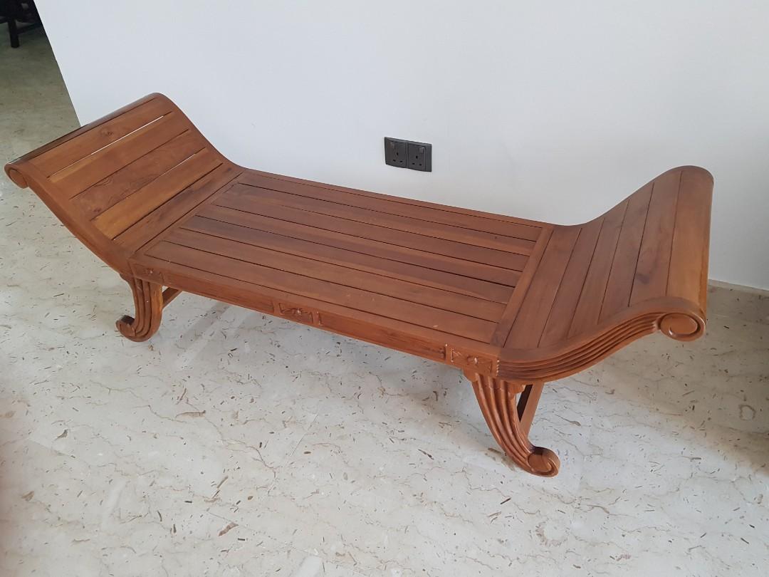 Used teak bench sale