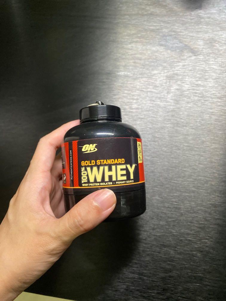 Whey Protein keychain, Health & Nutrition, Health Supplements, Sports &  Fitness Nutrition on Carousell