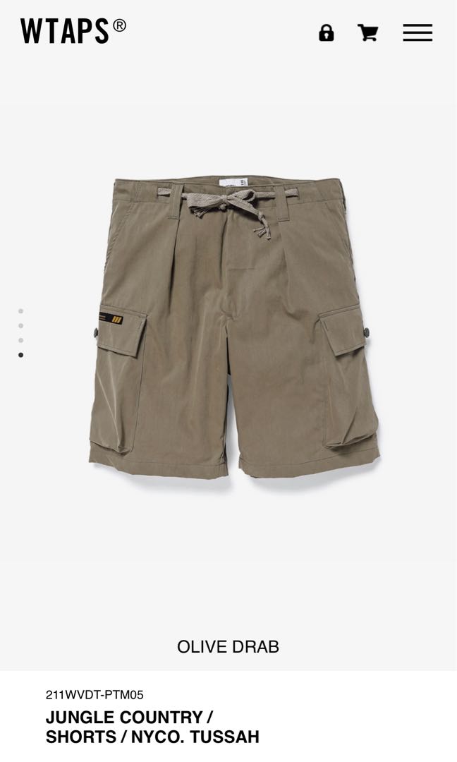 wtaps JUNGLE COUNTRY SHORTS NYCO.TUSSAH | hoanggiaxanh.com