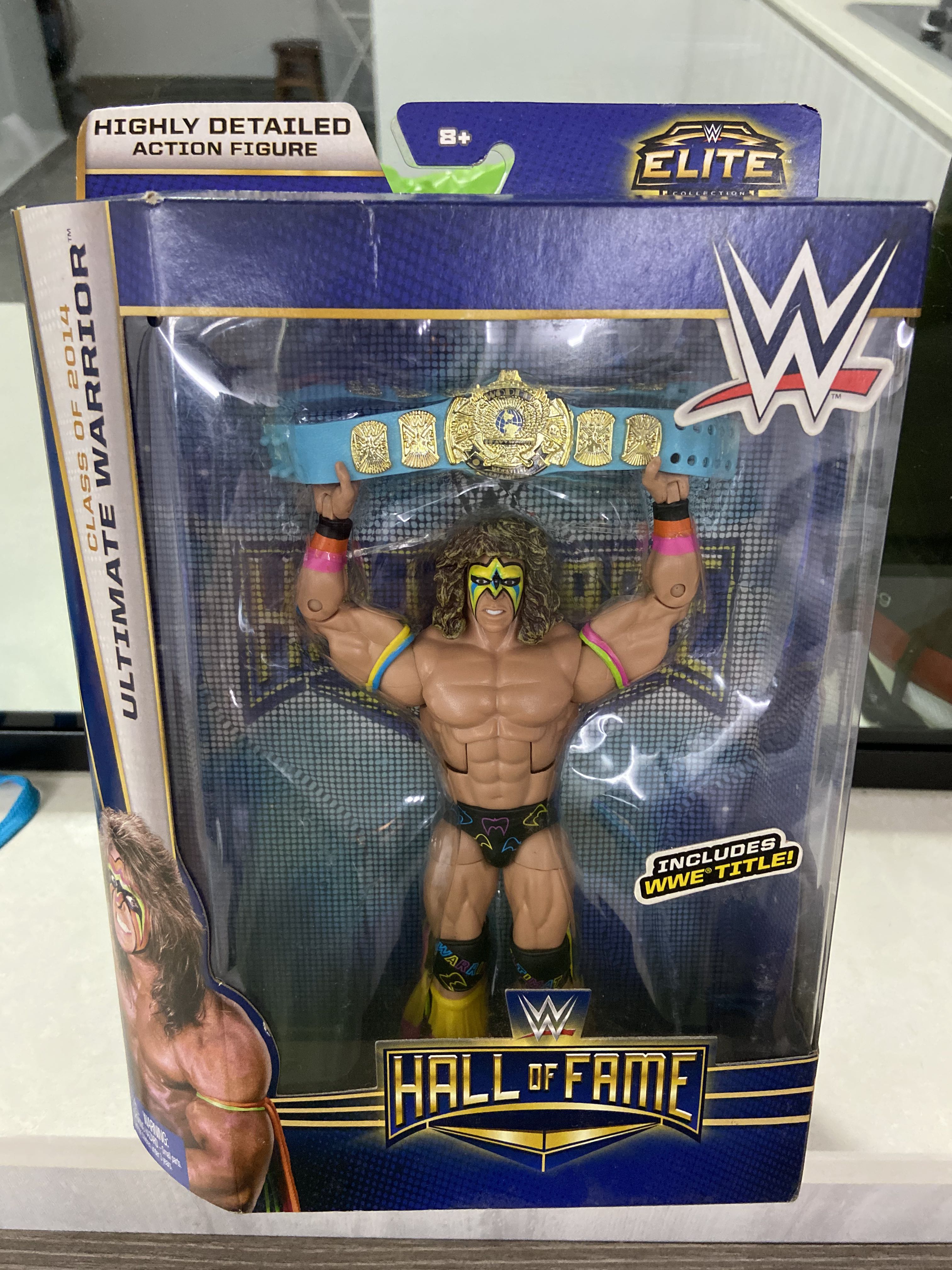 Mattel WWF Ultimate Warrior Elite Hall of Fame series 6" Loose Figure Authentic* 