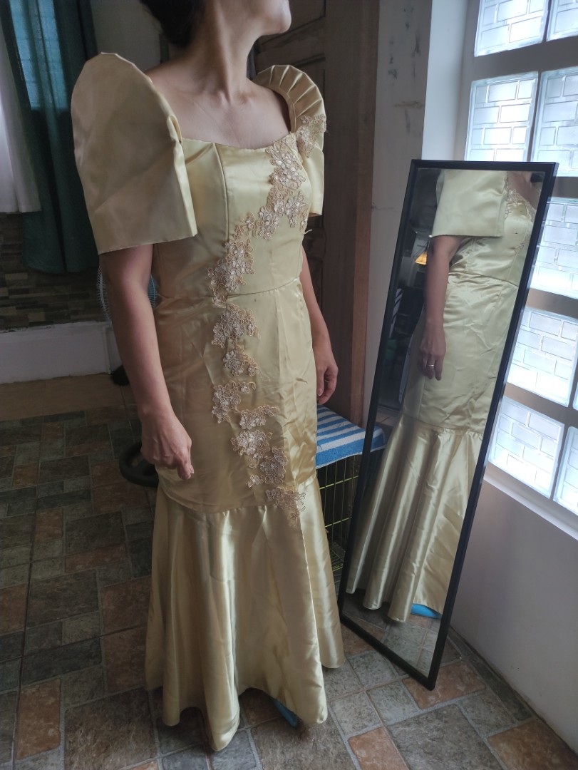 Filipiniana mermaid deals gown